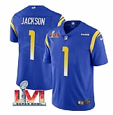 Nike Rams Men & Women & Youth 1 Desean Jackson Royal 2022 Super Bowl LVI Vapor Limited Jersey,baseball caps,new era cap wholesale,wholesale hats